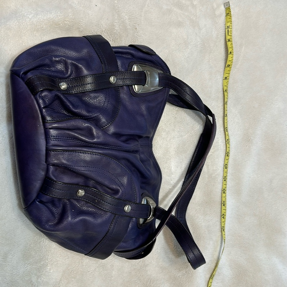 Purple Leather B Makowsky purse